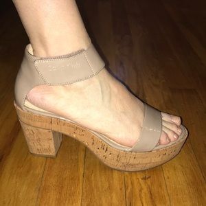 Calvin Klein Velcro strap heels